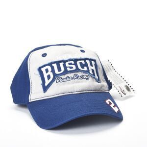 Kurt Busch Penske Racing / Miller Lite Raw Edge Patch Baseball Cap NWT